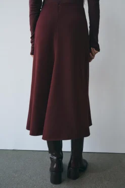 Sale FALDA MIDI GODETS ZW COLLECTION Mujer Faldas / Shorts