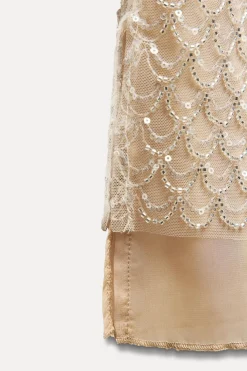 Hot FALDA MIDI LENTEJUELAS ABALORIOS Mujer Cárdigan / Jerséis|Punto