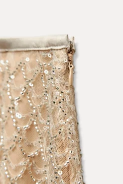 Hot FALDA MIDI LENTEJUELAS ABALORIOS Mujer Cárdigan / Jerséis|Punto