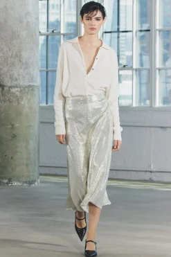 Sale FALDA MIDI LENTEJUELAS ZW COLLECTION Mujer Faldas / Shorts