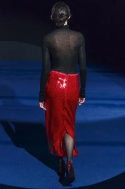 Hot FALDA MIDI LENTEJUELAS ZW COLLECTION Mujer Faldas / Shorts