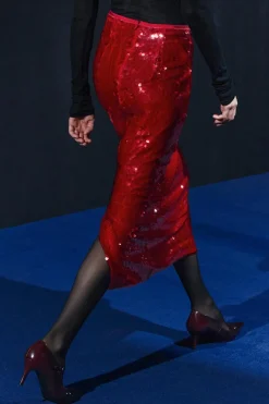 Hot FALDA MIDI LENTEJUELAS ZW COLLECTION Mujer Faldas / Shorts