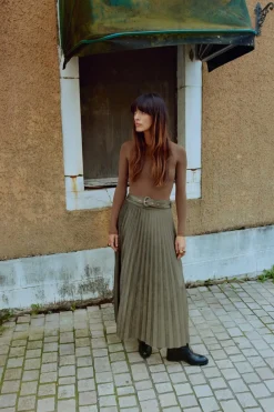 Best FALDA MIDI PLISADA EFECTO ANTE Mujer Faldas / Shorts