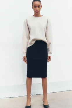 Clearance FALDA MIDI PUNTO Mujer Cárdigan / Jerséis|Punto