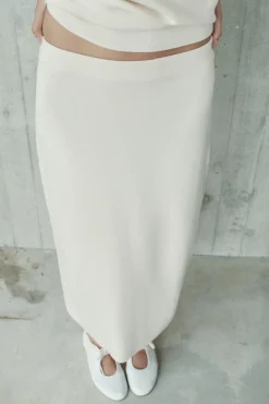 Sale FALDA MIDI PUNTO LISO Mujer Cárdigan / Jerséis|Punto