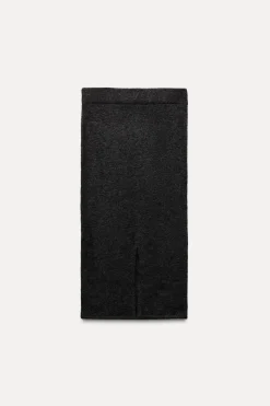 Discount FALDA MIDI PUNTO LISO Mujer Cárdigan / Jerséis|Punto