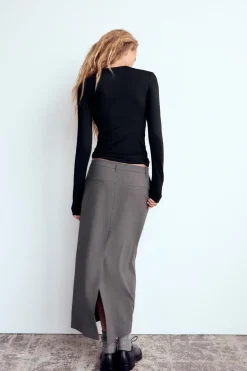 Sale FALDA MIDI RECTA Mujer Faldas / Shorts