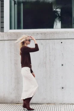 Discount FALDA MIDI SATINADA Mujer Faldas / Shorts