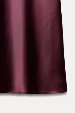 Hot FALDA MIDI SATINADA Mujer Faldas / Shorts