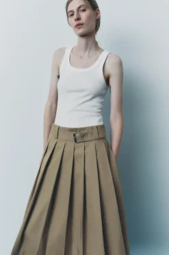 Sale FALDA MIDI TABLAS LIMITED EDITION Mujer Faldas / Shorts