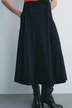 Best FALDA MIDI TABLAS ZW COLLECTION Mujer Faldas / Shorts