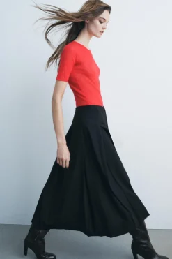 Best FALDA MIDI TABLAS ZW COLLECTION Mujer Faldas / Shorts