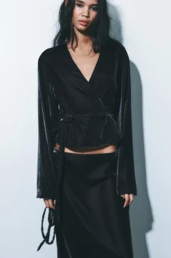 Discount FALDA MIDI TERCIOPELO Mujer Faldas / Shorts