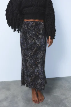 Online FALDA MIDI TUL ESTAMPADO Mujer Faldas / Shorts