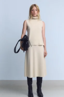 Fashion FALDA MIDI VOLUMEN SOFT Mujer Faldas / Shorts