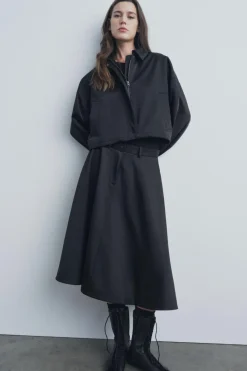 Best FALDA MIDI VOLUMEN ZW COLLECTION Mujer Faldas / Shorts