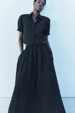 Best FALDA MIDI VOLUMEN ZW COLLECTION Mujer Faldas / Shorts