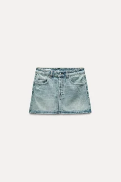 Online FALDA MINI DENIM TRF Mujer Faldas / Shorts