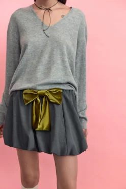 Sale FALDA MINI GLOBO LAZO Mujer Faldas / Shorts