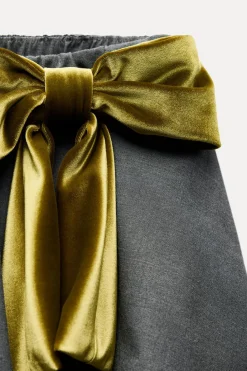 Sale FALDA MINI GLOBO LAZO Mujer Faldas / Shorts