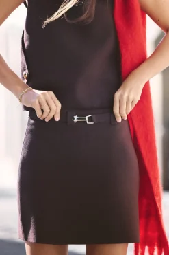 Best FALDA MINI PUNTO CINTURÓN Mujer Cárdigan / Jerséis|Punto