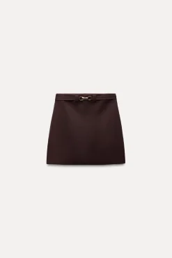 Best FALDA MINI PUNTO CINTURÓN Mujer Cárdigan / Jerséis|Punto