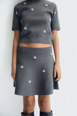 Clearance FALDA MINI PUNTO JOYAS Mujer Cárdigan / Jerséis|Punto