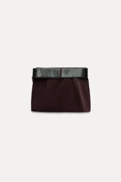 Online FALDA MINI TERCIOPELO CINTURÓN Mujer Faldas / Shorts