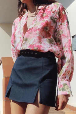 Discount FALDA PANTALÓN ABERTURAS CINTURÓN Mujer Faldas / Shorts