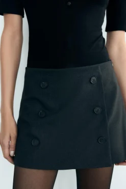 Online FALDA PANTALÓN BOTONES Mujer Faldas / Shorts