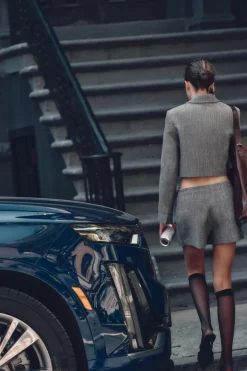 Sale FALDA PANTALÓN CRUZADA HILO METALIZADO Mujer Faldas / Shorts