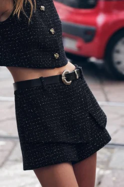 Sale FALDA PANTALÓN ESTRUCTURA CINTURÓN Mujer Faldas / Shorts