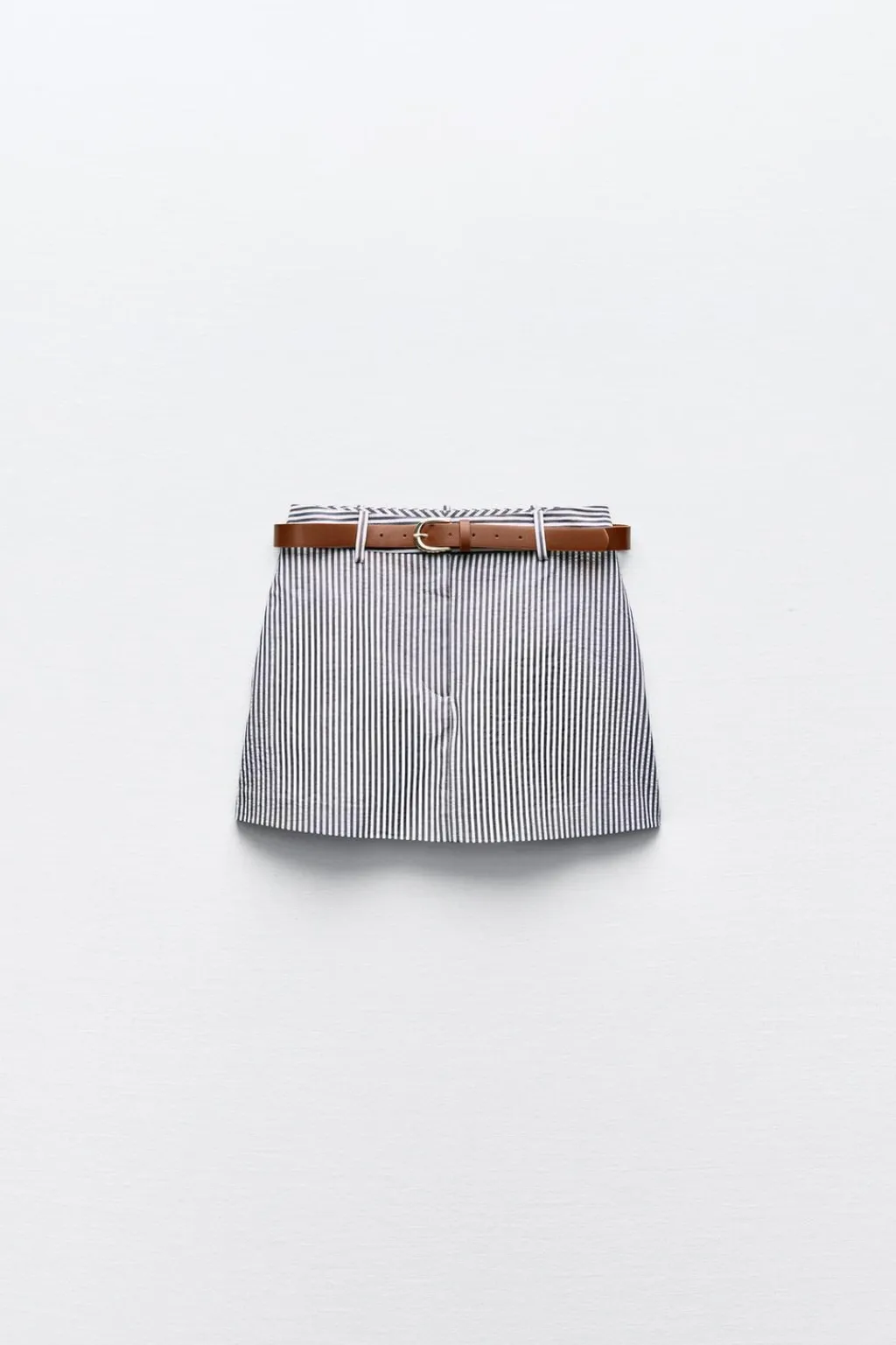 Hot FALDA PANTALÓN RAYAS CINTURÓN Mujer Faldas / Shorts