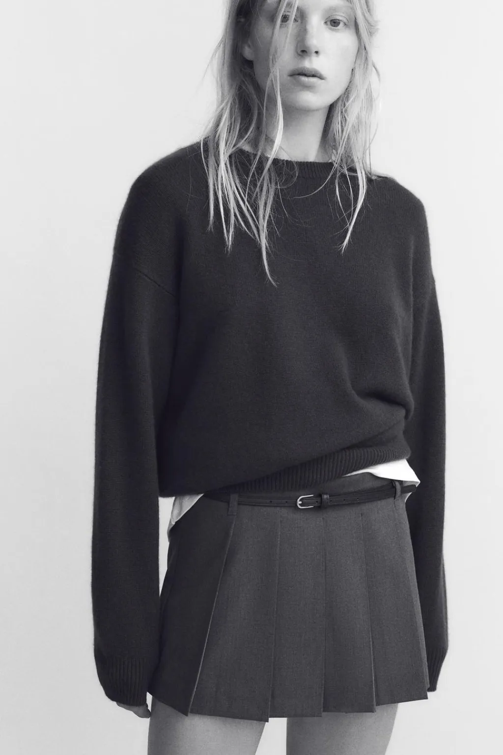 Hot FALDA PANTALÓN TABLAS CINTURÓN Mujer Faldas / Shorts