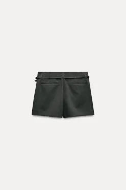 Hot FALDA PANTALÓN TABLAS CINTURÓN Mujer Faldas / Shorts