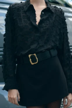 Hot FALDA PANTALÓN TIRO ALTO CINTURÓN Mujer Faldas / Shorts