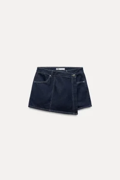 Clearance FALDA PANTALÓN Z1975 DENIM CRUZADA Mujer Faldas / Shorts