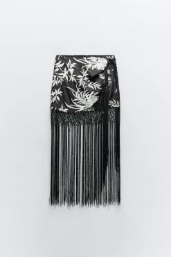 Best FALDA PAREO BORDADOS FLECOS Mujer Faldas / Shorts