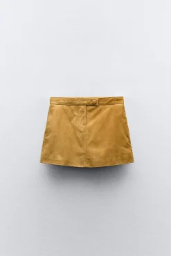 Niños ZARA 1½ - 6 Años·Faldas / Bermudas|1½ - 6 Años·Total Look<FALDA PIEL ANTE