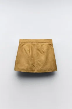 Niños ZARA 6 - 14 Años·Faldas / Bermudas|6 - 14 Años·Total Look<FALDA PIEL ANTE