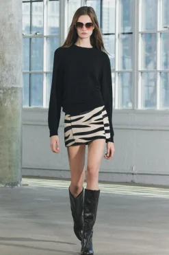 Clearance FALDA PIEL ESTAMPADO ANIMAL ZW COLLECTION Mujer Faldas / Shorts