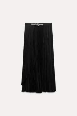 Outlet FALDA PLISADA CINTURÓN ZW COLLECTION Mujer Faldas / Shorts