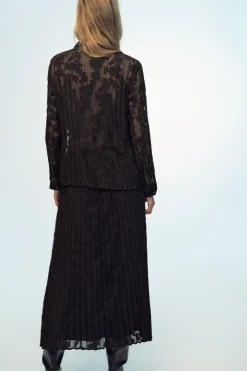 Best FALDA PLISADA MIDI DEVORÉ Mujer Faldas / Shorts