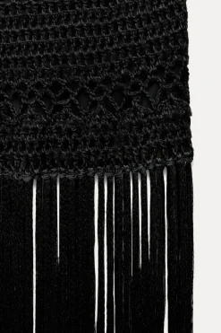 Sale FALDA PUNTO CROCHET FLECOS Mujer Cárdigan / Jerséis|Punto