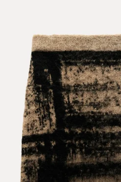 Best FALDA PUNTO JACQUARD CUADROS Mujer Cárdigan / Jerséis|Punto