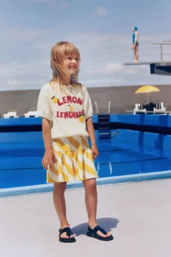 Niños ZARA 1½ - 6 Años·Faldas / Bermudas<FALDA RAYAS VOLANTE