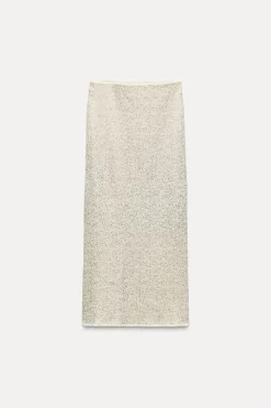 Hot FALDA RÚSTICA HILO METALIZADO Mujer Faldas / Shorts