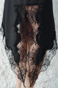 Best FALDA SATINADA ENCAJE ZW COLLECTION Mujer Faldas / Shorts