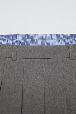 Niños ZARA 6 - 14 Años·Faldas / Bermudas<FALDA TABLAS DOBLE CINTURILLA