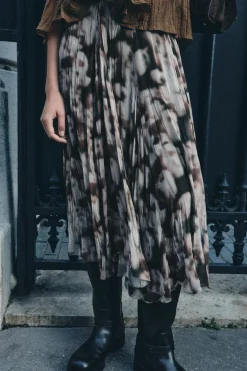 Online FALDA TABLAS ESTAMPADA ZW COLLECTION Mujer Faldas / Shorts